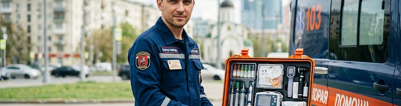 Скорая помощь нового поколения: что лежит в чемоданчике московского фельдшера?