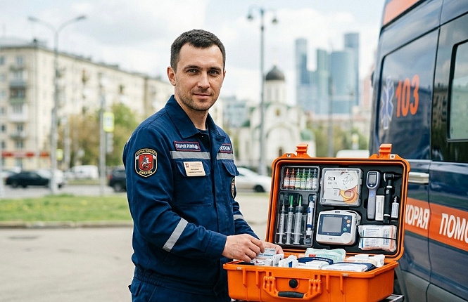 Скорая помощь нового поколения: что лежит в чемоданчике московского фельдшера?